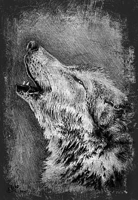Transparent Wolf Tattoo Png  Easy Howling Wolf Drawing Png Download   Transparent Png Image  PNGitem