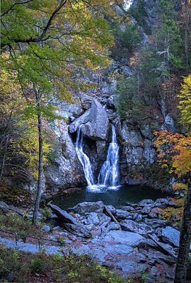  Digital Art - Bash Bish Falls in Autumn by John Morzen