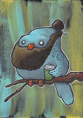  Painting - Hipster on a Branch by Tim Boyd