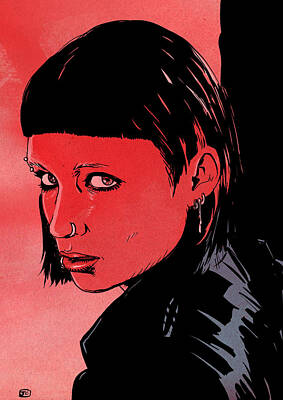 The Girl With The Dragon Tattoo Drawings