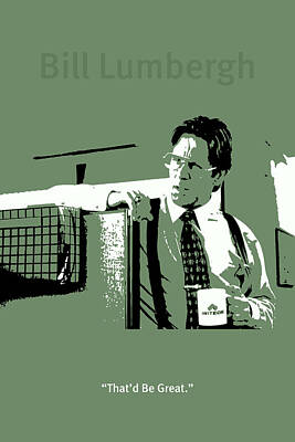 Office Space Mixed Media Art Prints