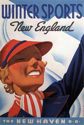 Connecticut United States America Haven Vintage Travel Advertisement Art Poster 