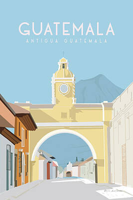 Antigua Guatemala Digital Art