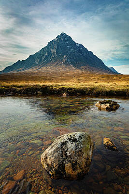  Photograph - Buachaille Etive Mor from the River Coupall by Diarmid Weir