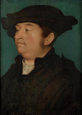 Dream-art Oil painting Holbein Hans Male portrait De Vos van Steenwijk & hat art 