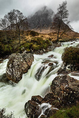  Photograph - River Coupall In Torrent by Diarmid Weir