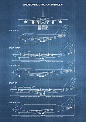 Jumbo Jet Drawings