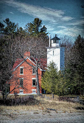  Photograph - 40 Mile Pt. Lighthouse by Allyson Schwartz