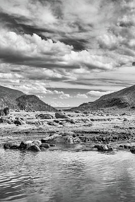  Photograph - A View of the Atacama Desert in Black and White, Chile, Patagonia by Stephanie Millner