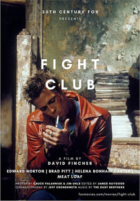 Fight Club Tyler Durden Poster by Christian Jahraus - Pixels