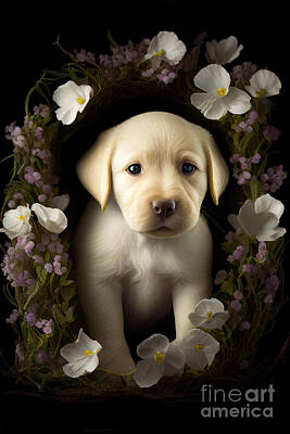 Puppy Love Framed Art Prints