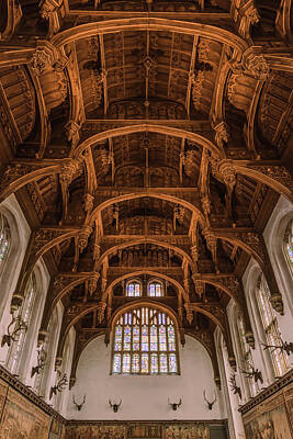  Photograph - Hampton Court interiour ceiling by Sasha Samardzija