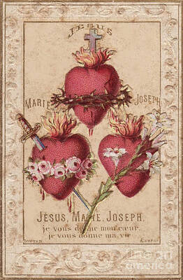 Sacred Heart Of Jesus Digital Art