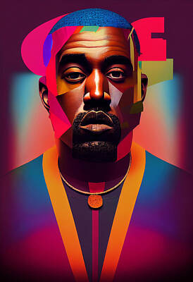  Mixed Media - Kanye Collection 1 by Marvin Blaine