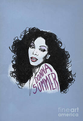  Mixed Media - Portrait Donna Summer by Monkey Crisis On Mars