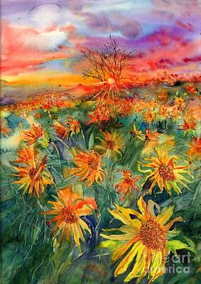 Sunflower Fields Original Artwork