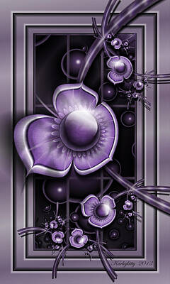  Digital Art - Dimensions Of Purple by Karla White