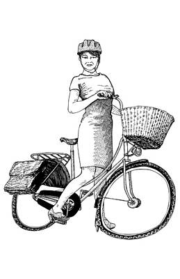 Designs Similar to Lady on Bike by Karl Addison