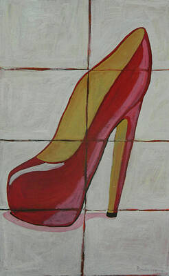  Painting - Sassy Red by John Pendarvis