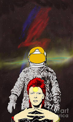  Digital Art - Starman Bowie by Jason Tricktop Matthews