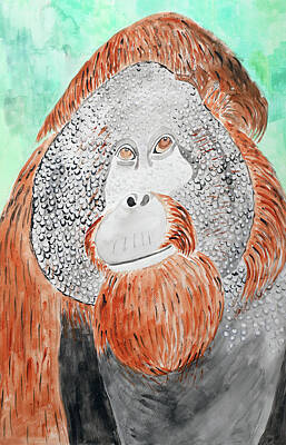 Bornean Orangutan Paintings