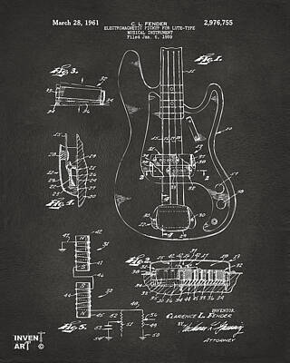 Guitar Patents Wall Art