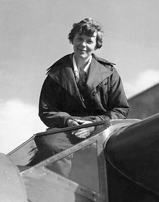 Designs Similar to Amelia Earhart In Cockpit