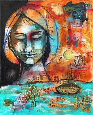  Mixed Media - Saved By Grace by Carrie Todd