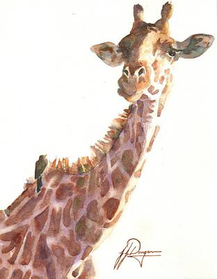 Masai Giraffe Original Artwork