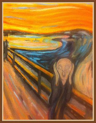  Painting - The Scream by Munch by R Adair