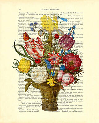 Vase Of Flowers Digital Art