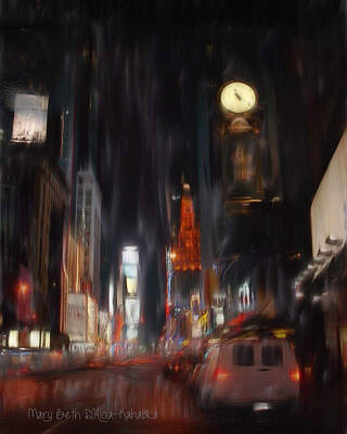  Painting - City Lights by Mary Beth D'Aloia