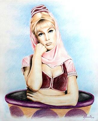 I Dream of Jeannie - Jeannie Bottle with smoke and eyes Art Board Print  for Sale by JsmxCreations