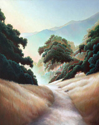  Painting - Mountain View Hike by Charle Hazlehurst