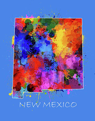 Designs Similar to New Mexico Map Color Splatter 3