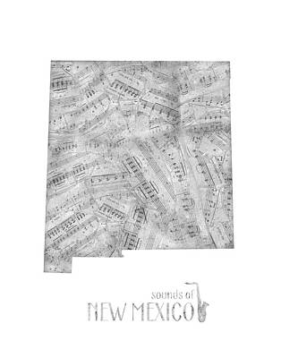 Designs Similar to New Mexico Map Music Notes