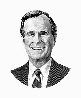 George H W Bush Digital Art