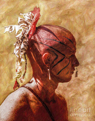 Designs Similar to Shawnee Indian Warrior Portrait