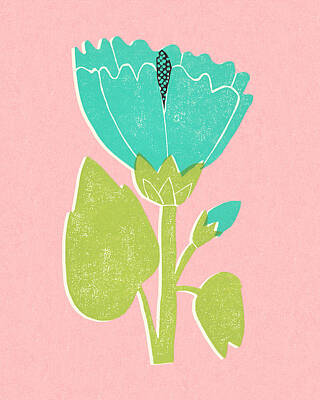 Pinks Single Flower Blossom Art Prints