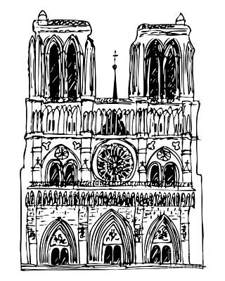 Notre Dame Basilica Drawings