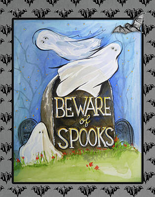 Spook Mixed Media Art Prints