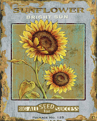 Sunflower Seeds Mixed Media