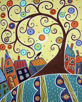 Designs Similar to Swirl Tree Town by Karla Gerard