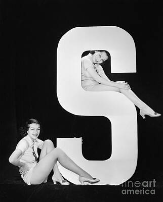 Designs Similar to Women Posing With Huge Letter S