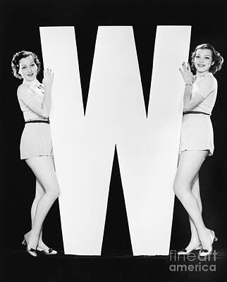 Designs Similar to Women Posing With Huge Letter W