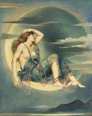 Designs Similar to Luna  #1 by Evelyn De Morgan