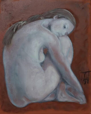  Painting - Solitary Dreams by Linda Falorio