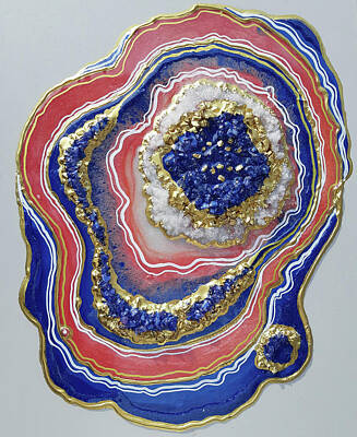 Dimond Pink Rose Geode Art, Marble Art. Geode wall art, Resin art, Resin  painting Yoga Mat by Alexandra Dobreikin - Fine Art America