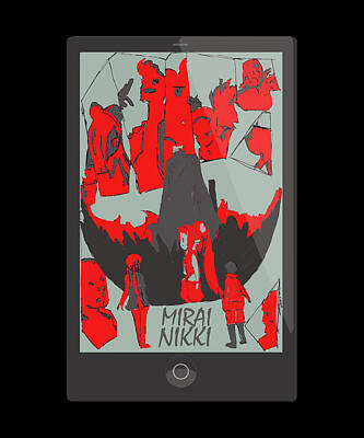 Mirai Nikki - logo Art Print for Sale by BaryonyxStore