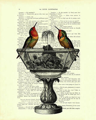 Hummingbirds Mixed Media